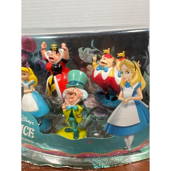 Disney Alice In Wonderland Figurine Playset With Collectible Characters Z3 - Picture 4 of 7